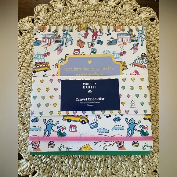 Roller Rabbit Colorful Vacation Packing Checklist - Picture 1 of 4